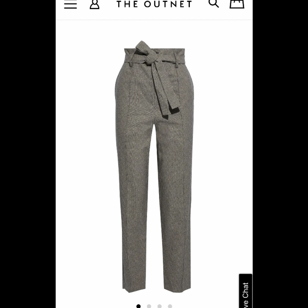 COPY - Isabel Marant Emilia belted woven tapered pants NWT